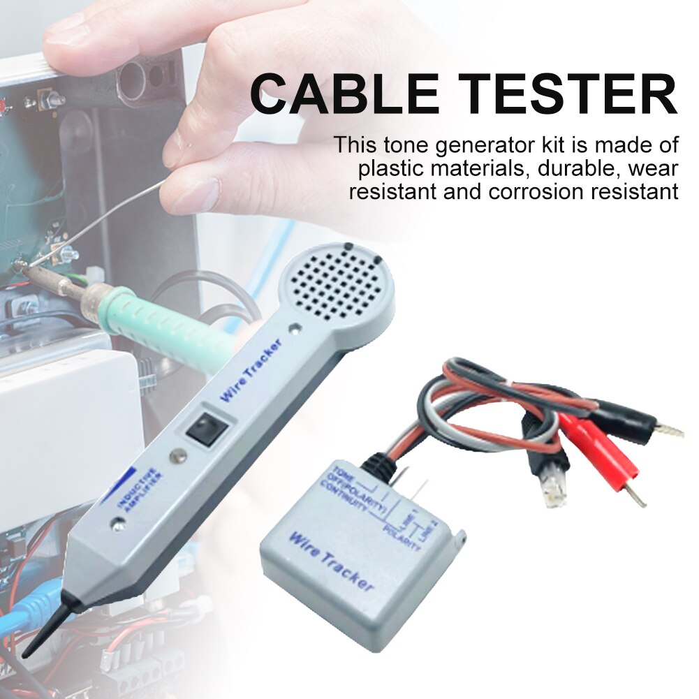 200EP Portable Inductive Amplifier Wire Tracker Home Line Finder Practical Cable Tester Adjustable Volume Tone Generator Kit