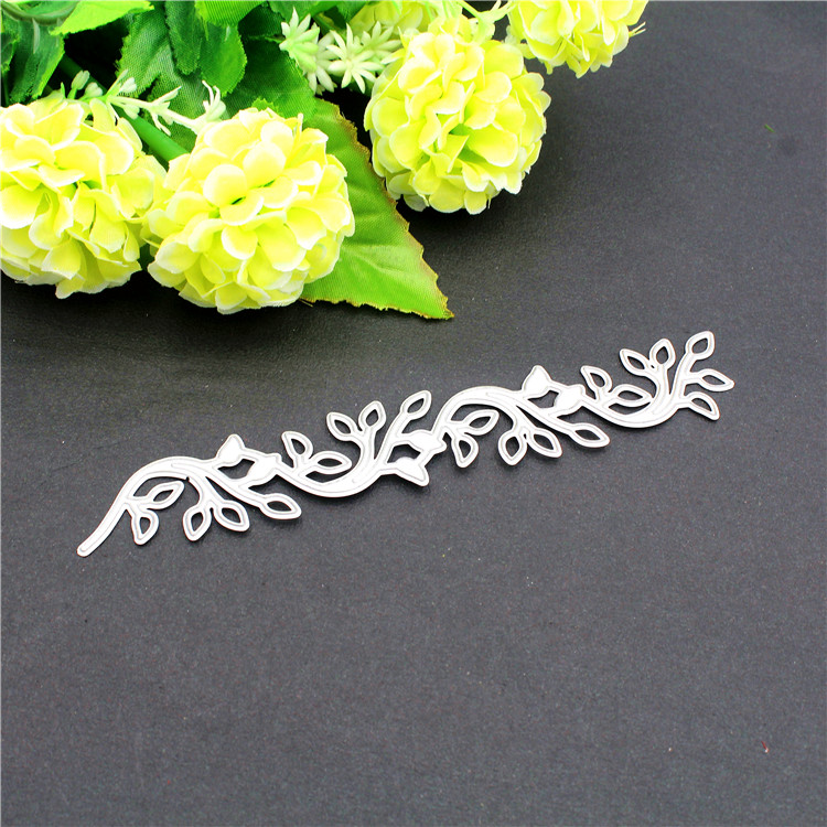 Kant Bladeren Decor Metalen Stansmessen Stencil Scrapbooking Embossing Album Stempel Papieren Kaart DIY Embossing Stencils