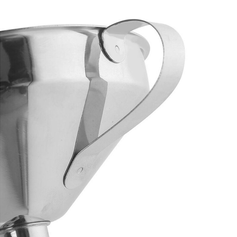 Stainless Steel Funnel Kitchen Oil Liquid Funnel Metal Funnel with Mouth Funnel for Canning Kitchen Tools