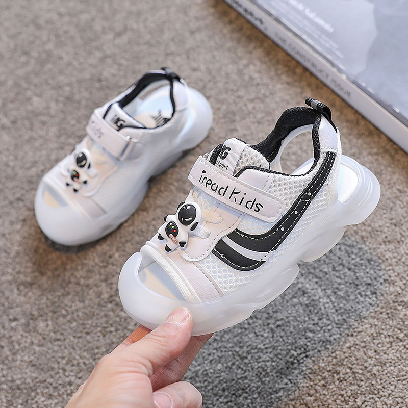 Summer Baby Anti-kick Sandals Boys and Girls Casual Shoes Unisex Sandalias Para Niñas Todler Girl Shoes Children's Beach Shoes: B / CN Size 21