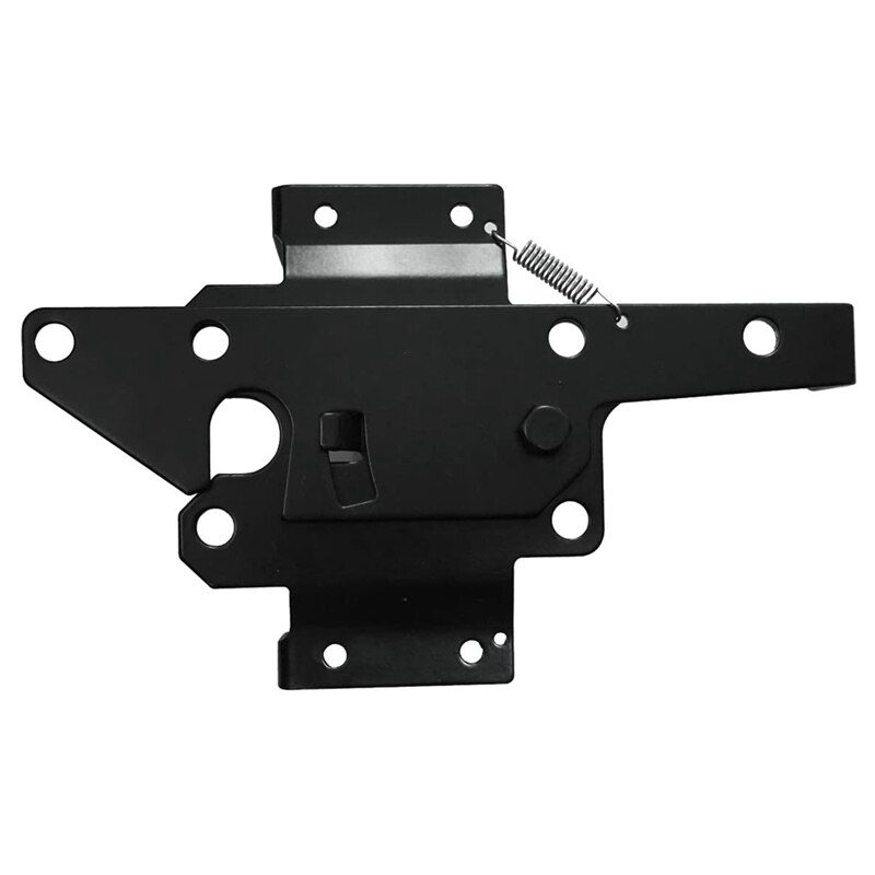 Self-Locking Gate Latch Heavy Duty Post Mount Automatic Gravity Lever Wood/PVC Fence Gate Lock with Fasteners Hardware