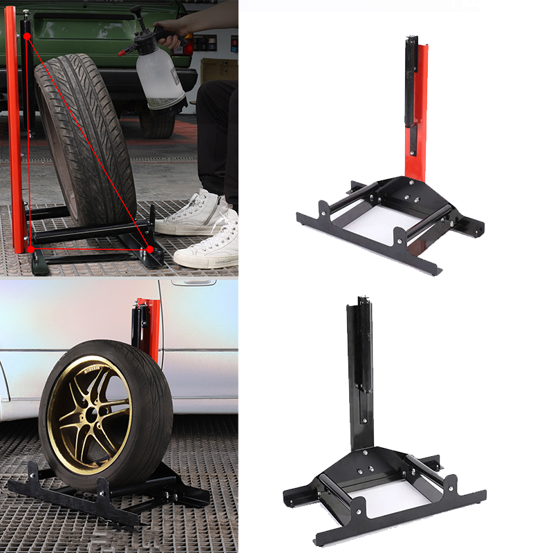 Autodetailing rolstandaard voor wielen 360 ° banden- en wieldetailingsysteem auto-reinigingsapparatuur velg- en bandenreinigerstandaard