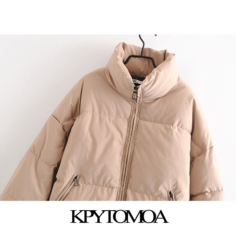 Kpytomoa dames oversized dikke warme parka jas vintage lange mouwen zakken trekkoord dames bovenkleding chique tops