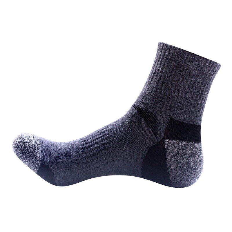Mannen Outdoor Sneldrogend Sport SocksHiking Camping Fietsen Sokken Half Dikke Sport Running Sokken