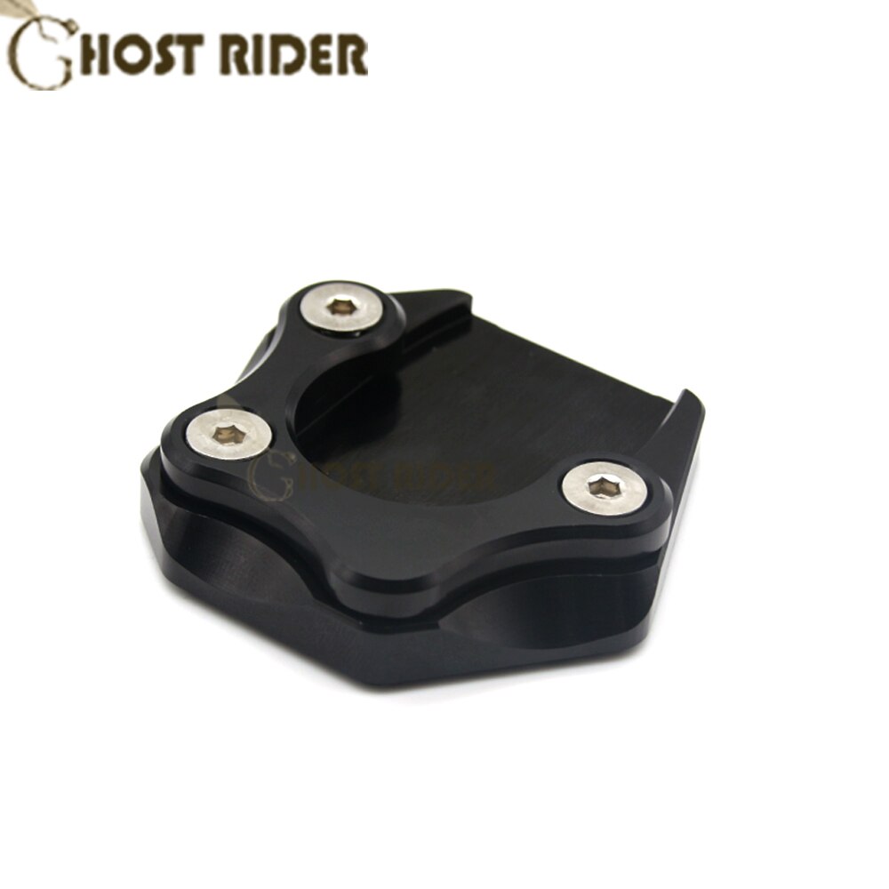 Pata de cabra para motocicleta, soporte lateral, placa de soporte de almohadilla de extensión para SUZUKI GSR750 GSR 750: black