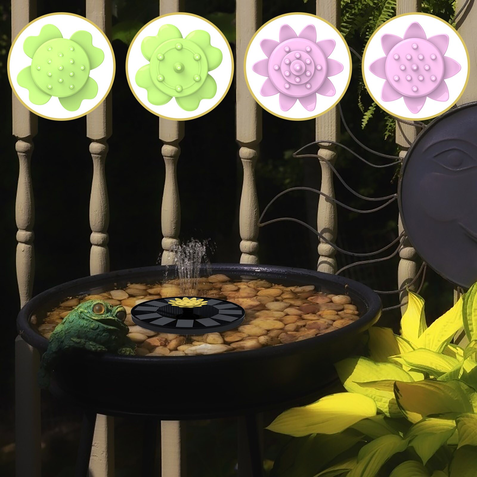 Garden Decoration Outdoor Solar Fountains Smart Small Solar Powered Water Fountains Garden Supplies Family Pool Decoration