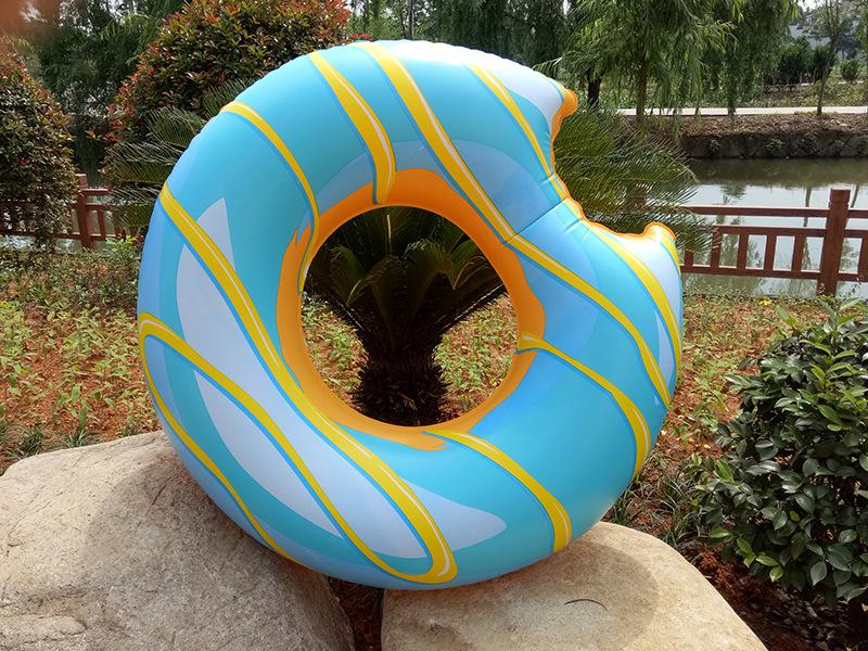 Uppblåsbar färgrik simning ring säker pool flytande sommar utomhusaktiviteter fest miljövänliga söta barn vuxna simning cirkel: Röd