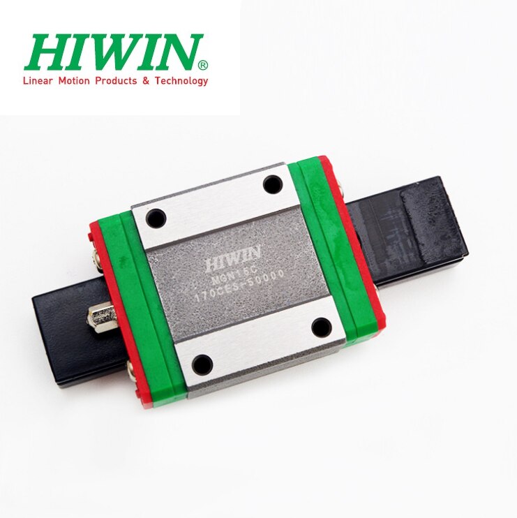 1pc Original carril lineal hiwin MGN15 100, 150, 200, 250, 300, 330, 350, 400, 450, 500, 600 mm MGNR15 guía + 1pc MGN15C partes de bloque cnc