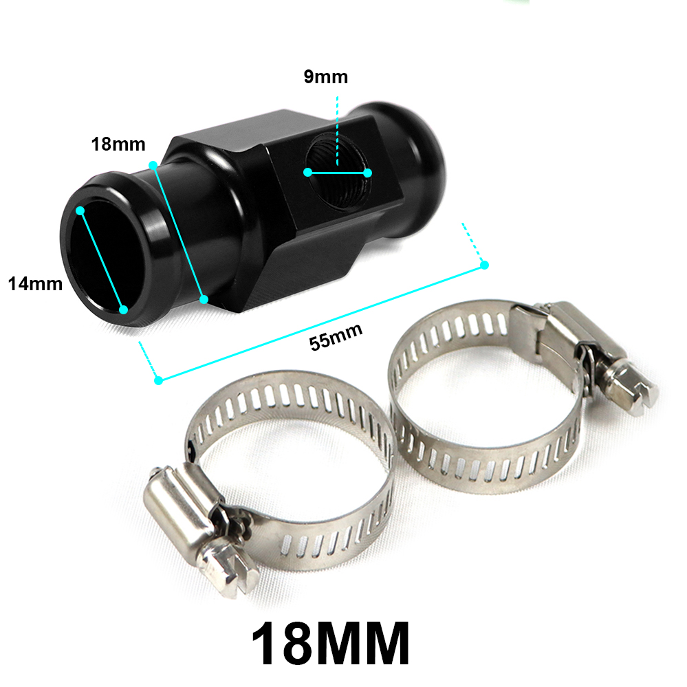 Moto KOSO medidor de temperatura del agua Mini medidor termómetro Moto Universal para XMAX300 CB400 MT 07 09 Sensor Scooter Racing: Azul cielo