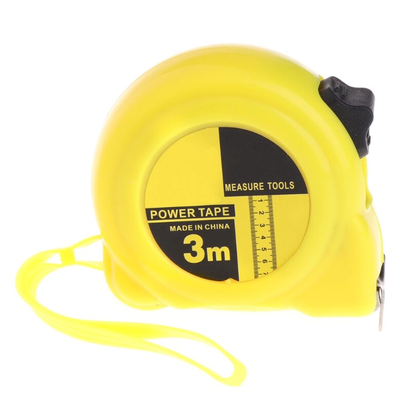 5m Retractable Stainless Steel Tape Measure Ruler Measuring Metric Tape Rule: 3M