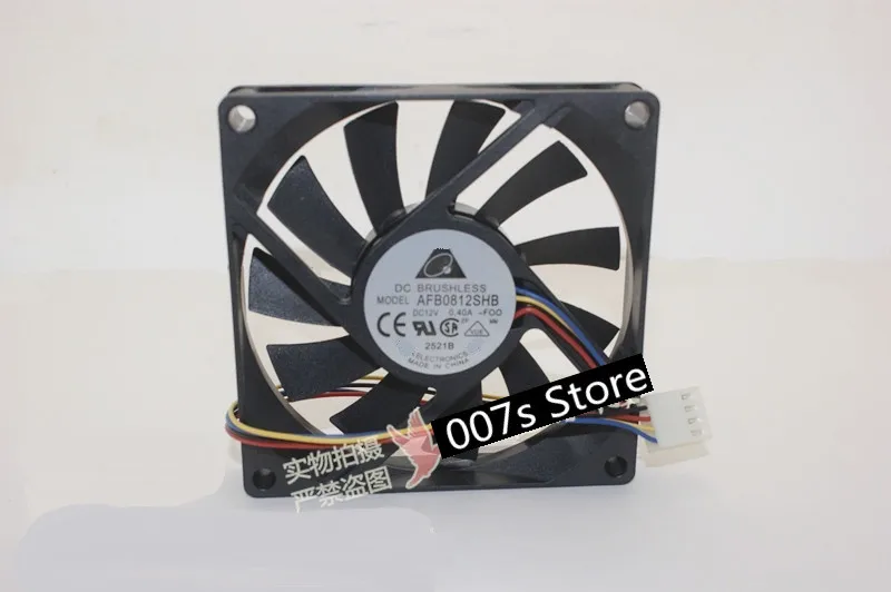 Radiator Cooling Cooler Fan For DELTA AFB0812SHB 8015 DC 12V 0.4A 8CM 80X80X15MM PWM 4 Wire Server Computer Case