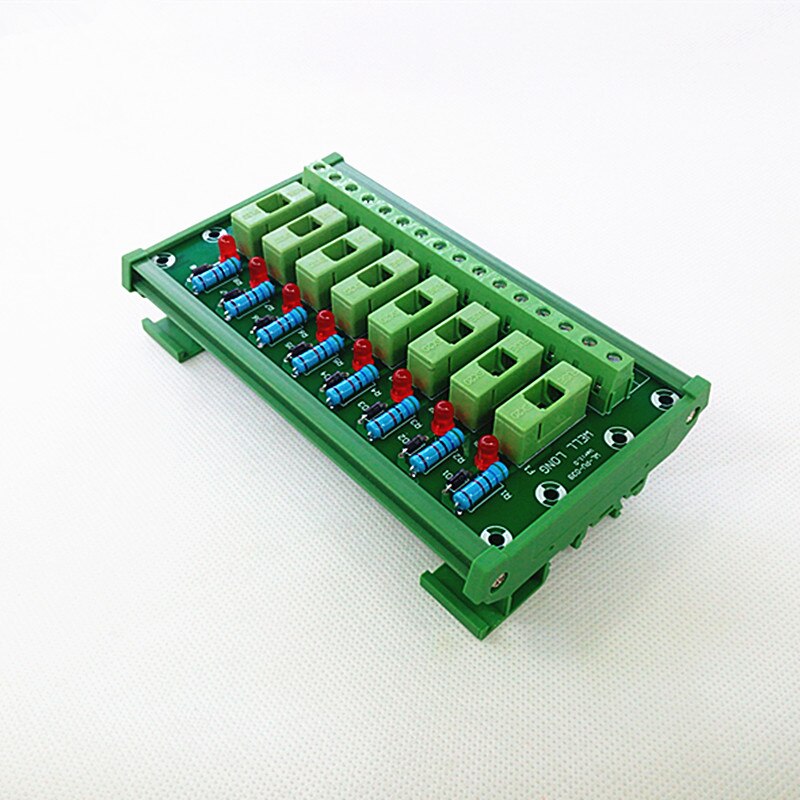 DIN Rail Mount 8 Positie Zekering Module Board, Zekering Houders voor 5x20mm (DxL) buis zekering.