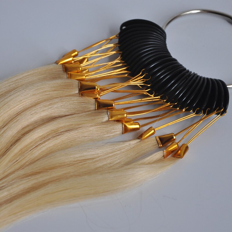 30pcs 100 Human Virgin Hair Color Ring For Hair Extensions and Salon