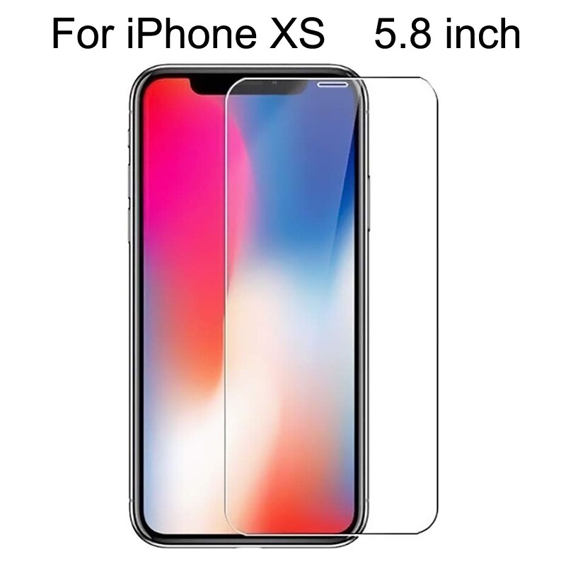 Tempered Glass for iPhone 6 6S Screen Protector for iPhone 7 Plus Glass Film for iPhone 8 plus X SE 5 5S Tough Protection 4 4S: iPhone XS New
