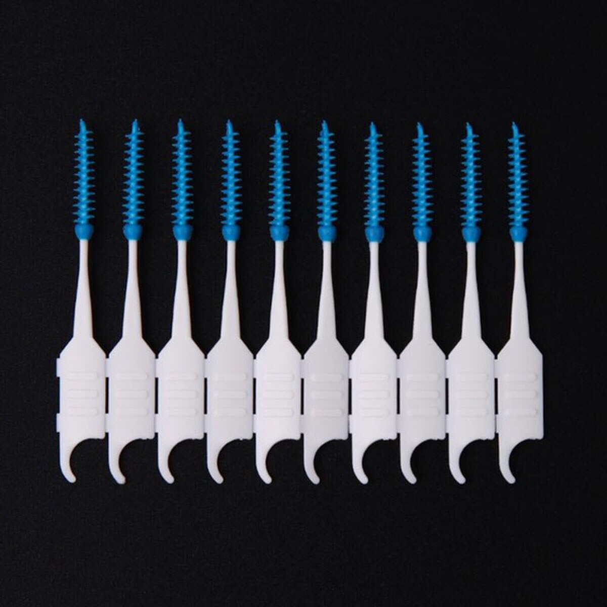 40pcs Teeth Toothpicks Dental Floss Picks Interdental Brush Stick Tooth Clean
