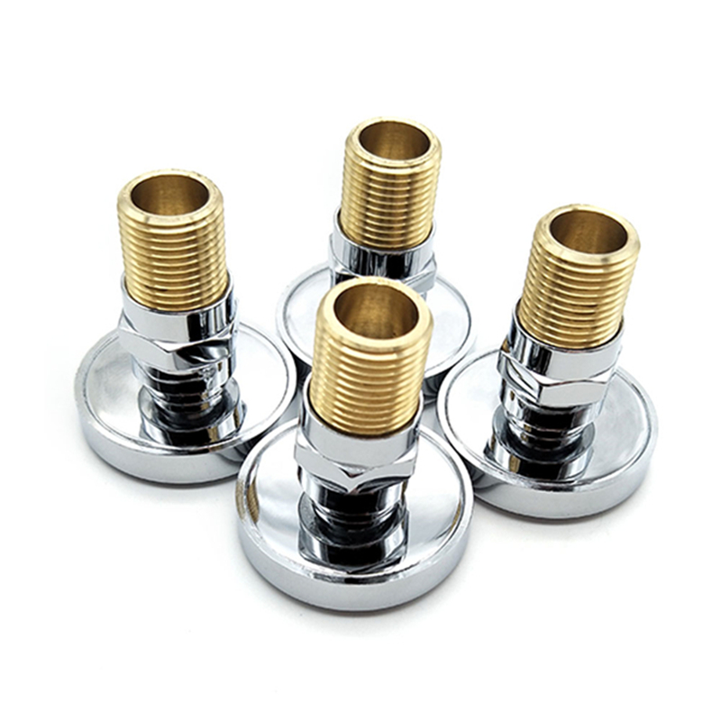 Hongdec 4 stks Messing ronde douche Body Jet Massage Spa Vast Gemonteerde Sproeier SET Chrome