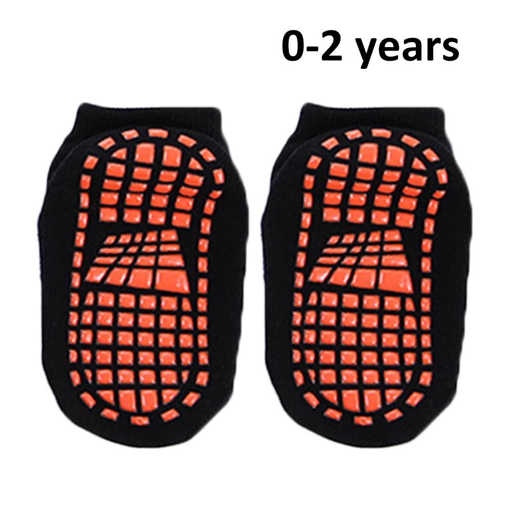 Børn polyester bomuld anti-skridsikker sokker trampolin sokker voksen behagelig slid skridsikker sports sokker polstring bandage pilat: 02 børn