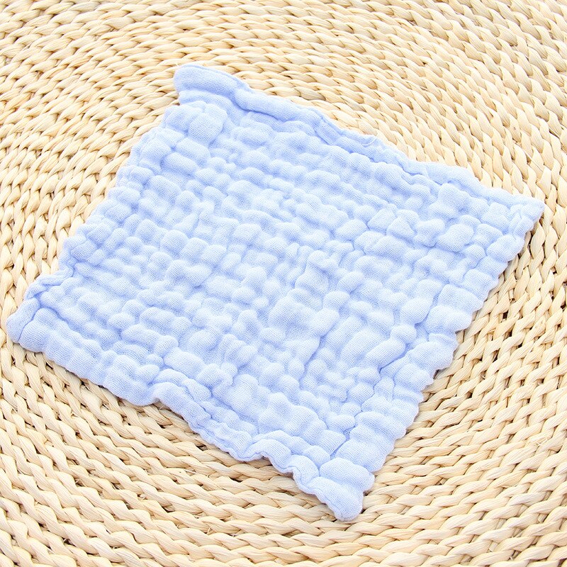 Clearance Square Tulle Baby Bib Pure Cotton Three-dimensional Ruffled Bib Newborn Playing P Cloth Towel Baby Nursing Saliva Hand: blue