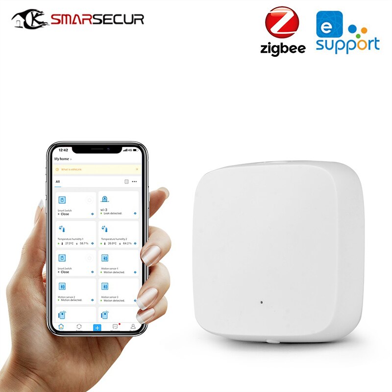 Ewelink Zigbee 3.0 APP Remote Control Temperature and Humidity Sensor Detector Smart Wireless Home Automation System