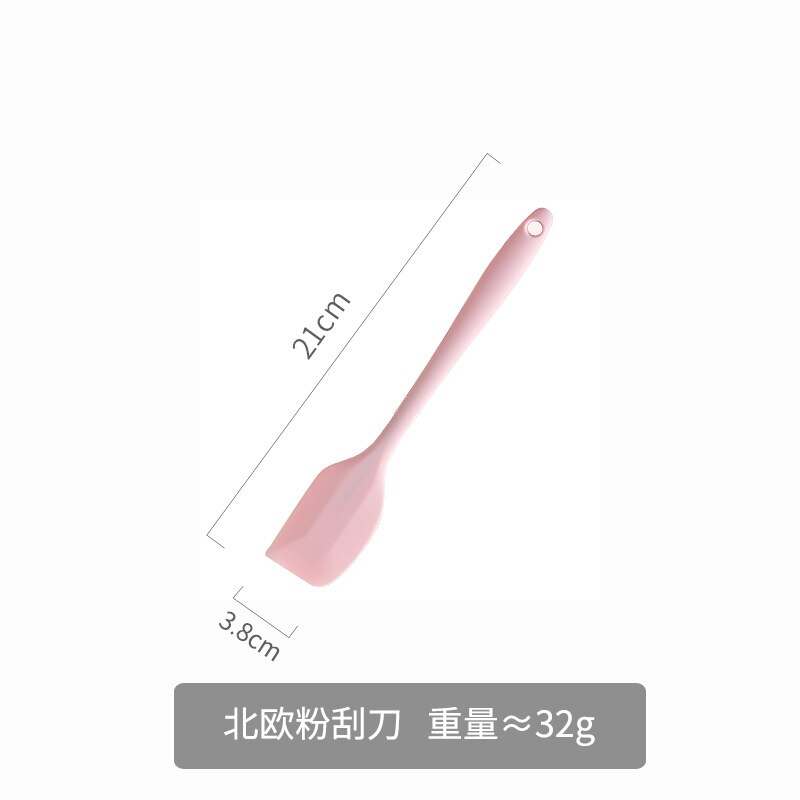 Kitchen Silicone Spatula Heat Resistant Non-stick Pan Cooking Tool Home Leaking Shovel Scraper Kitchen Utensils Set Accessories: scraper