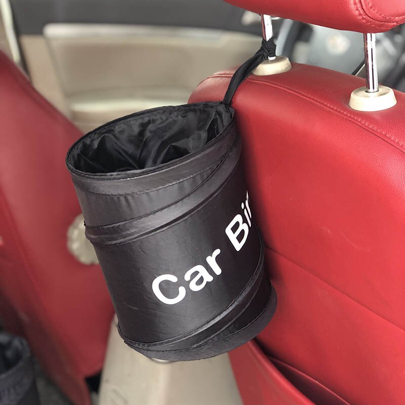 Cubo de basura plegable para coche, bote de basura con forma de coche, portátil, antifugas, para viaje, producto