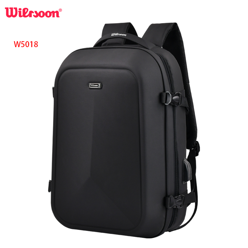 2022 WIERSOON Laptop Backpack Anti-theft Waterproof School Backpacks USB Charging Men Business Travel Bag Backpack: W5801
