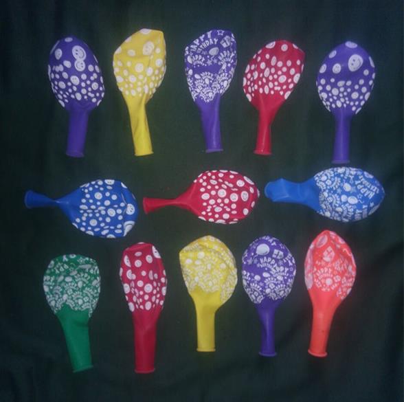 30 stks/partij Gelukkige Verjaardag Partij Decoratie Opblaasbare Air Ballons Ballen voor Kinderen Grote Latex Romantische Ronde Ballonnen Halloween: Grijs