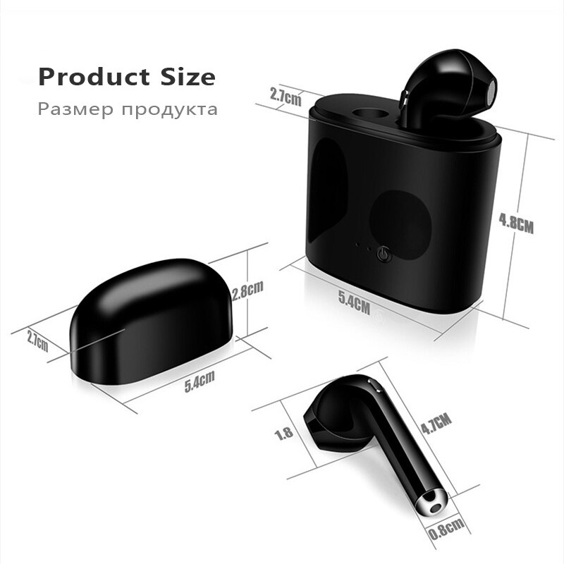 TWS Earbuds Wireless Bluetooth Earphones i7s i12 5.0 Stereo Sport In-Ear Multifunctional Headsets With Microphone 【Upgrade】