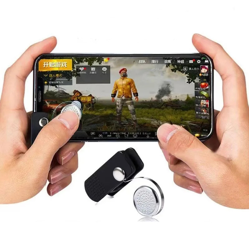Kabelloses Gamepad für Handyspiele, analoger Gummi-Joystick, leichter Gamecontroller, schweißbeständig, ABS, Schwarz: Default Title