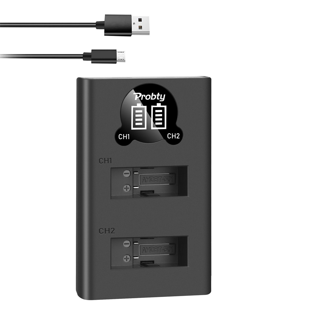 Bateria 1680mah li-ion AHDBT-801 para gopro hero 8 black é totalmente compatível com gopro hero8 ou carregador led
