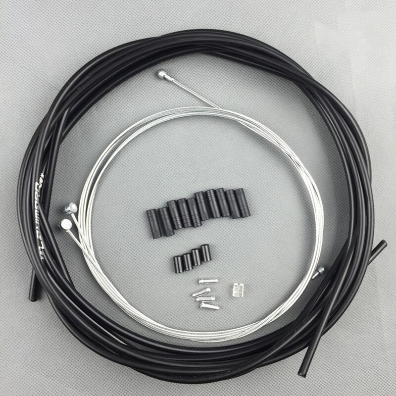 JAGWIRE – Kit de ligne de frein vtt, boîtier de vélo de route, ensemble de câbles de tuyau, Kit de levier de ligne de frein pour shimano Sram,10 couleurs: Black