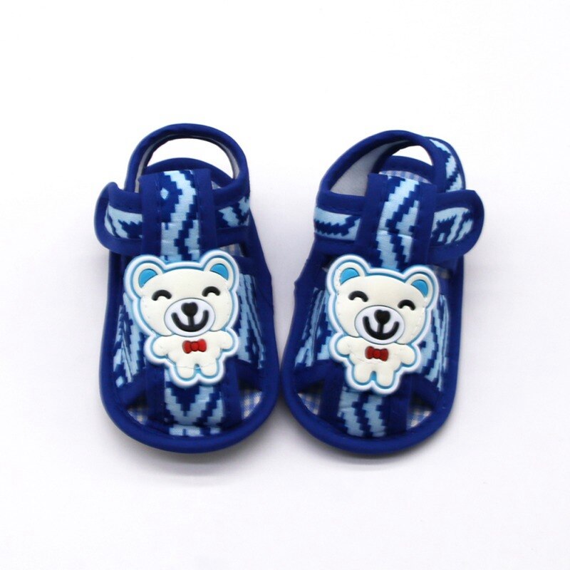 Newborn Infant Baby Girls Boys Summer Casual Sandal Shoes Cotton Gentleman Panda Print Soft Baby Shoes 0-18M: L / 13-18 Months