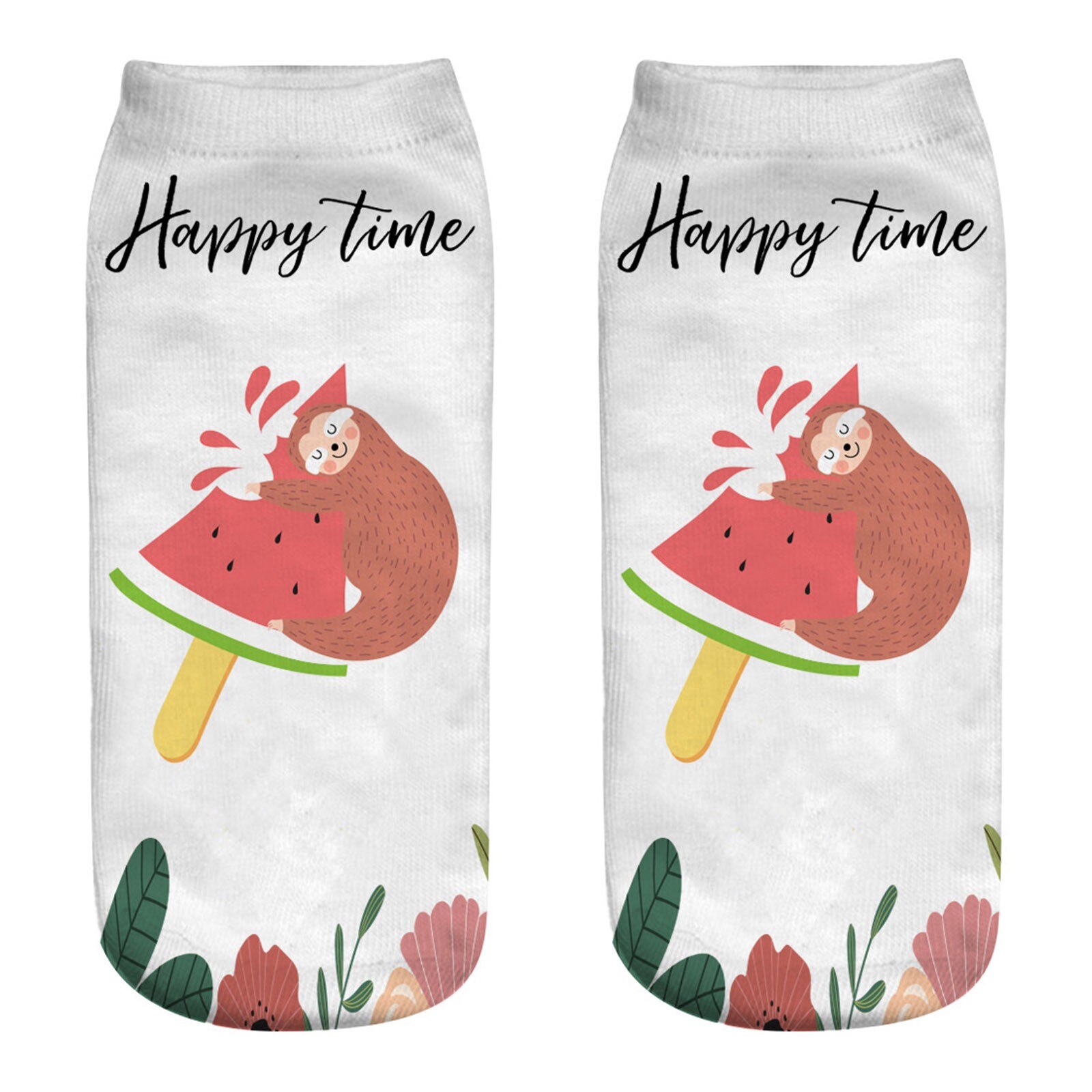 Casual Work Business Women Socks 3d Animal Print Medium Sports Socks Cute Soft Soft Autumn Winter Sock Slippers