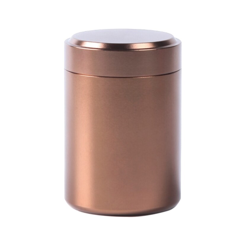 Theedoos mini aluminium opbergdozen verzegelde koffiepoeder blik theeblaadjes container draagbare reis theedoos organizer amerikaanse voorraad: Koffie