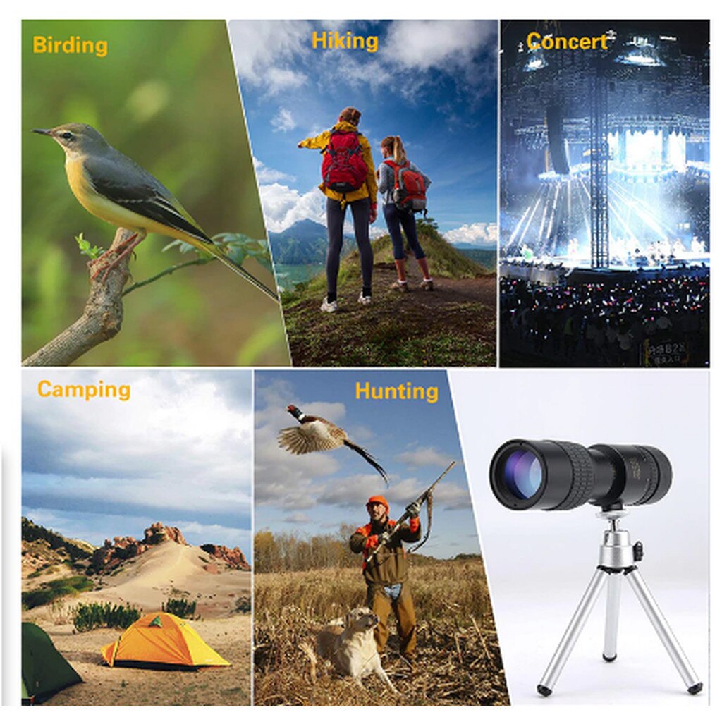 4k 10-300 x 40mm supertelezoom monokulärt teleskop bärbart teleskop monokulärt skywatcher окуляр для телескопа телескоп