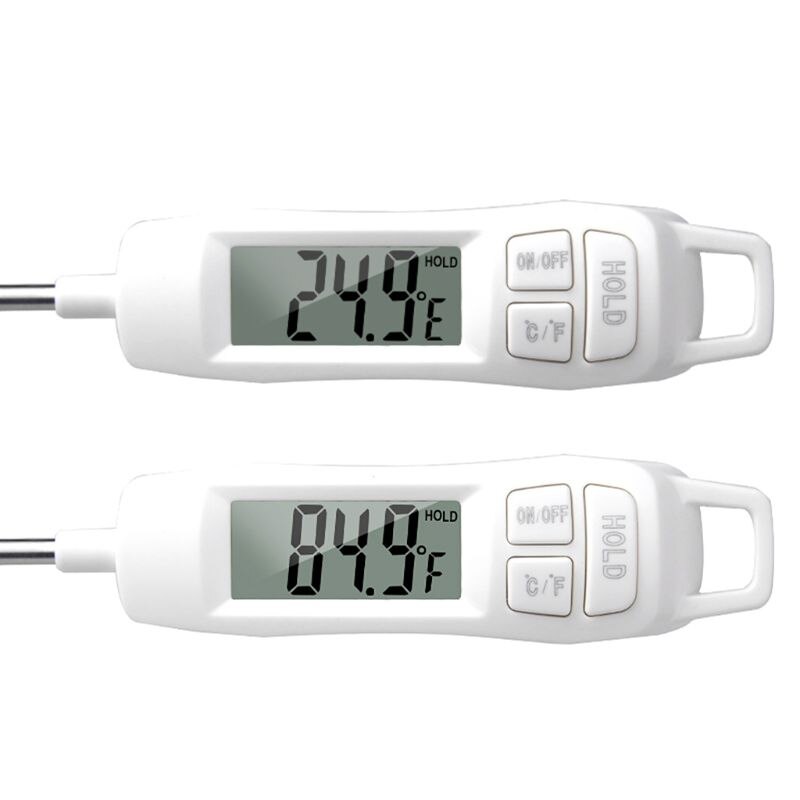 Instant instant read termometer digitalt madlavningstermometer, sliktermometer med superlang sonde til køkkengrill grillkød