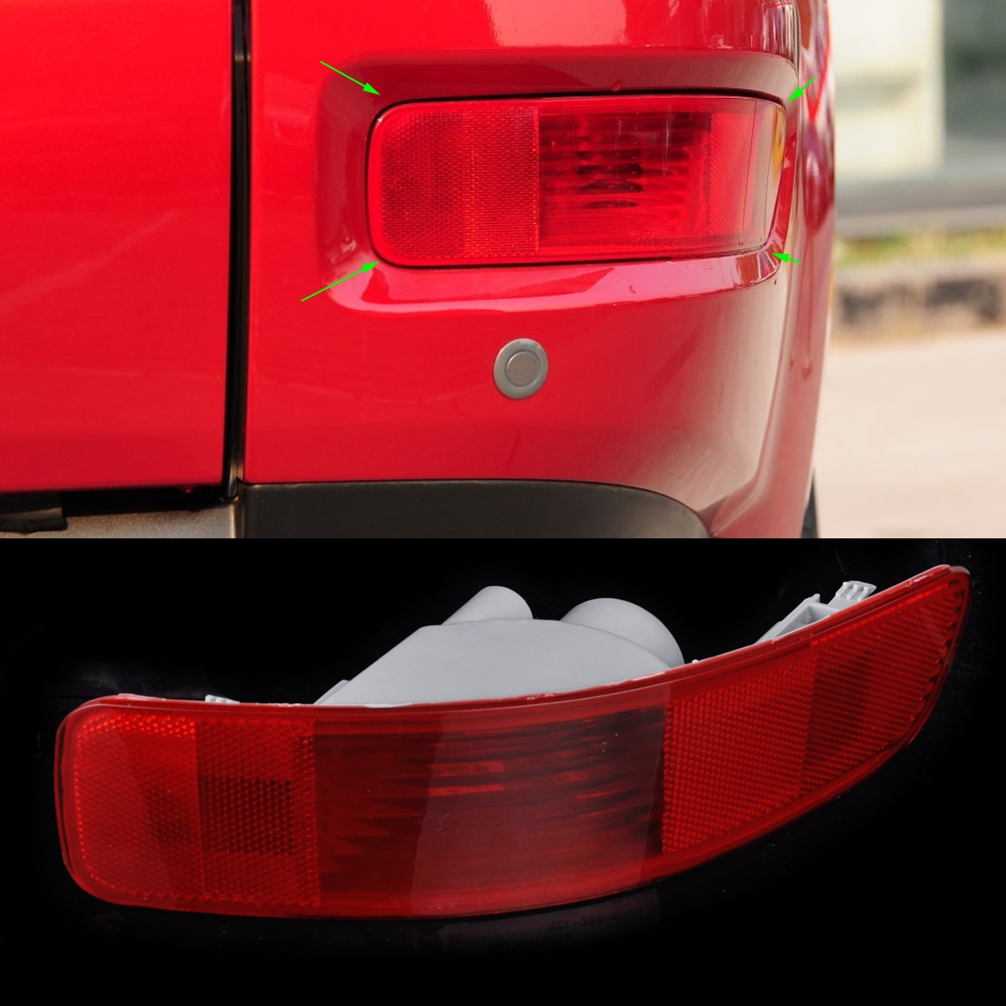 Citall Rechts Achterlichten Bumper Licht Mistlamp Reflector Marker Fit Voor Mitsubishi Outlander Peugeot 4007 Citroen C-Crosser