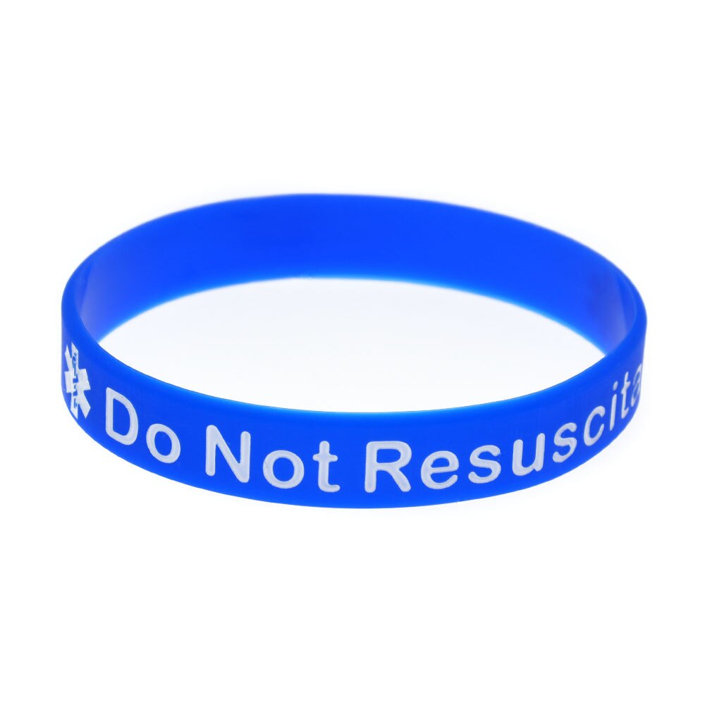 In Case Emergency Do not Resuscitate silicone bracelet simple and versatile men and women sports bracelet: 01 one pcs