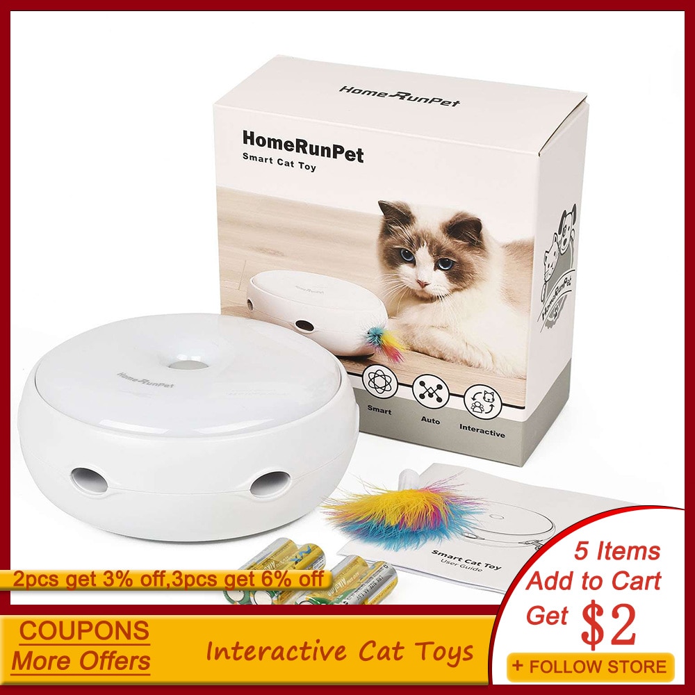 Smart katteleke kjæledyr elektrisk fjær automatisk morsomme katteleker interaktive 3 moduser morsom hund enhet hjem katt rekvisita