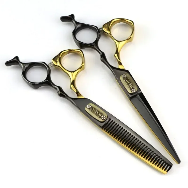 Japan 440c Steel 6 Inch Bull Head Hair Cutting Scissors Haircut Thinning Barber Cut Shears Hairdressing Scissors