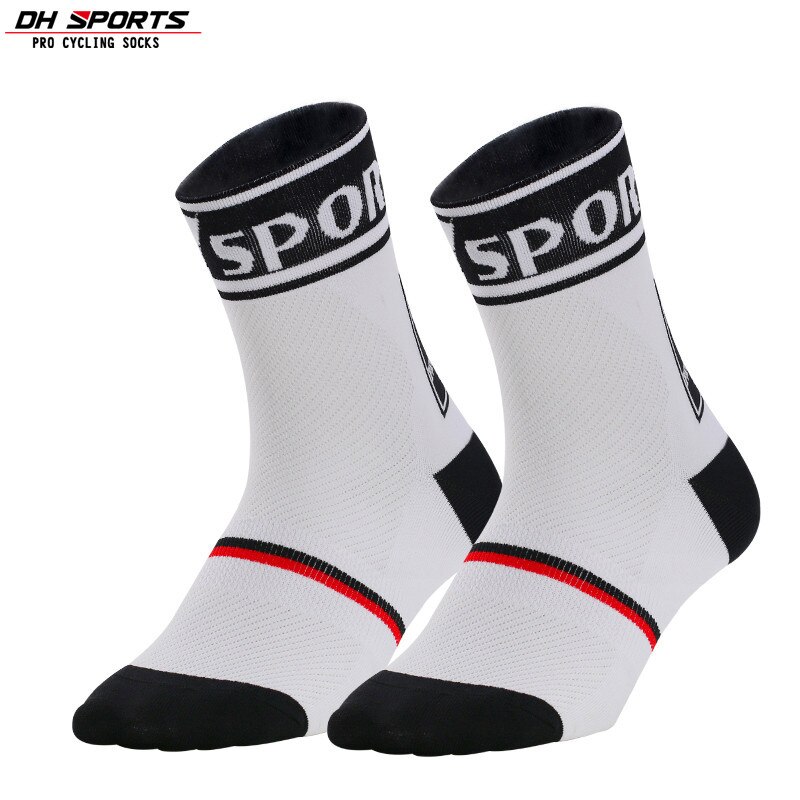 Calcetines de deporte de ciclismo profesionales, transpirables, absorción de sudor, para verano y otoño, 5 par/lote, QTW016