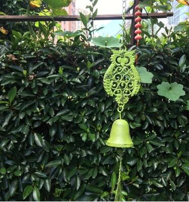 Campanas de viento de búho Feng Shui para exteriores, decoración de hierro forjado para jardín, Villa, casa, patio, adornos, balcón, artesanía de comestibles: style1