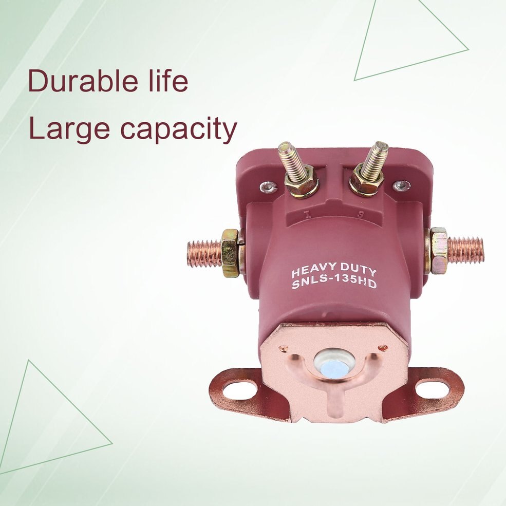 12V Heavy Duty Red Solenoid Relay for Ford Starter Car Truck - SW3 - SNL135 Contactor Switch Engine Part Vehicle Accessories