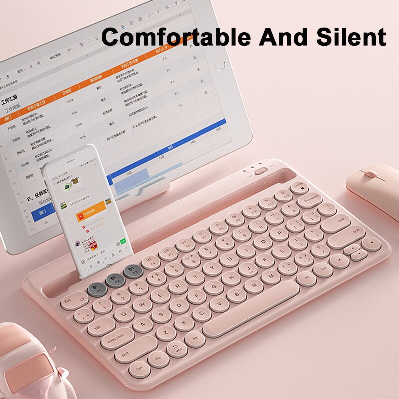 Bluetooth Wireless Silent Mini Gaming Set Keyboard Mouse Combo Magic Keyboard Mouse Kit For iPad Phone HP Huawei Laptop PC Gamer
