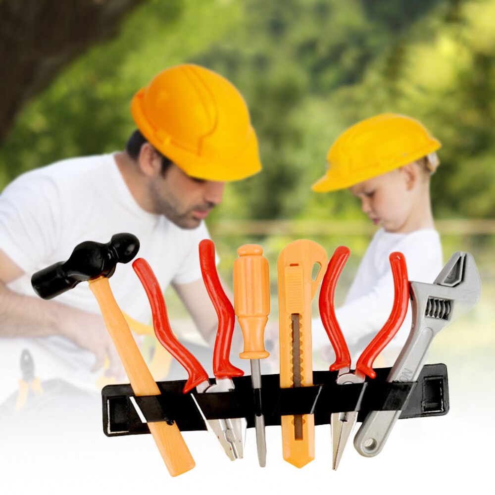 Een Set Simulatie Reparatie Tool Jongens Speelgoed Manual Onderhoud Pretend Play Plastic Schroevendraaier Hamer Tang Tool Kits Play Game