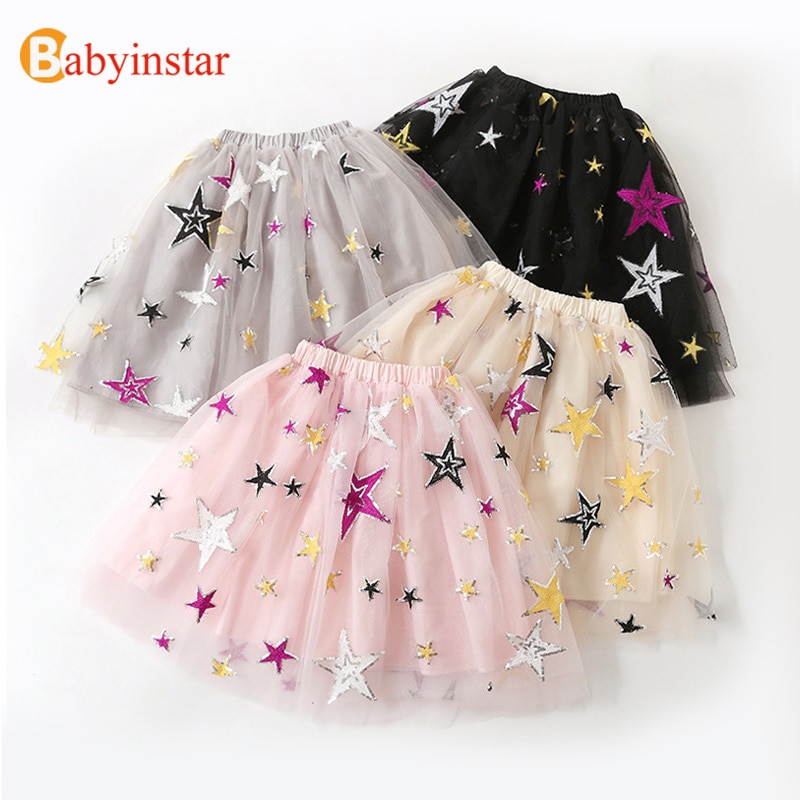 Babyinstar Baby Mädchen Ballettröckchen Ballkleid Felsen freundlicher Ballett Pettiskirt Baby Mädchen Felsen Prinzessin Tüll Partei Stickerei Röcke Kind