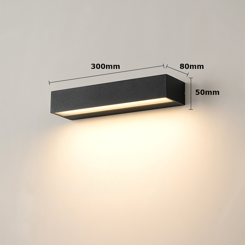 12W 18W 30W LED Wandlamp Buiten Waterdichte Strip Wandlampen Veranda Teken Verlichting Binnenplaats Tuin Decor lichtpunt Aluminium: WHITE / Cold White
