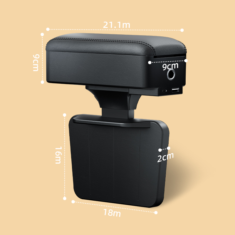 Teksome Autoraam Armsteun Pad - Armsteun Opbergdoos voor Auto Interieur | Voertuig Accessoires Container Box voor Suv, Truck, Home