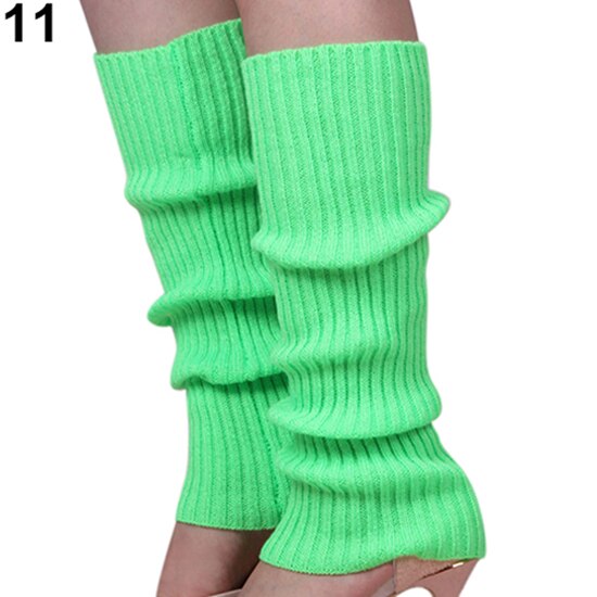 Frauen Bein Wärmer Solide Süssigkeit Farbe betroffen Winter Beinlinge verlieren Stil Stiefel Socken: Grün