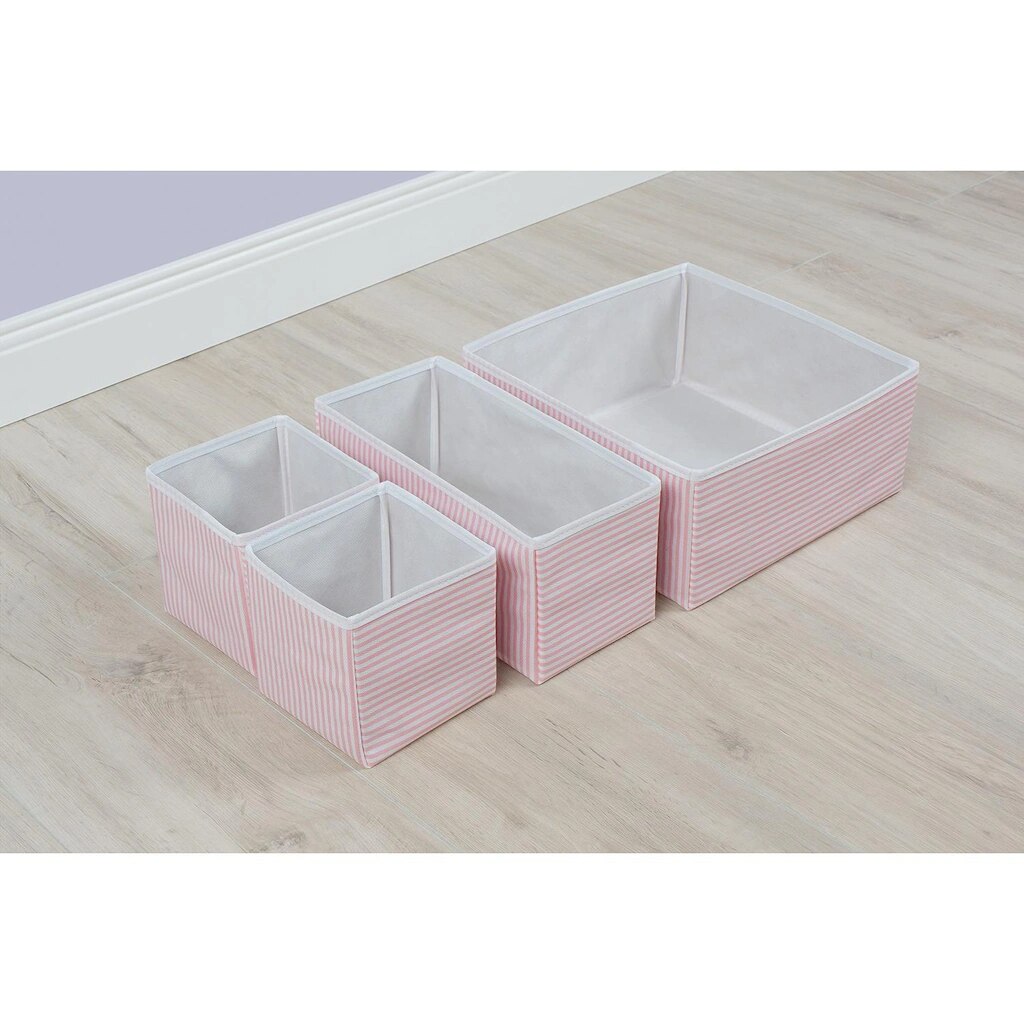 Home Organizer Drawer Wardrobe Organizer Office Wardrobe Outfit Clothes Organizer Box Set 5 Pieces Beige Blue Gray Pink